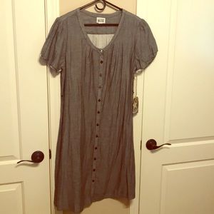 Cool gray chambray dress with tags!